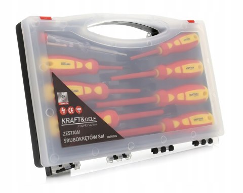 Zestaw Śrubokrętów Elektrycznych 8 Elementów Kraft&Dele