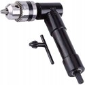 Adapter Przystawka Kątowa Uchwyt Nasadka Wiertarki 1/4" Kąt 90° + Kluczyk