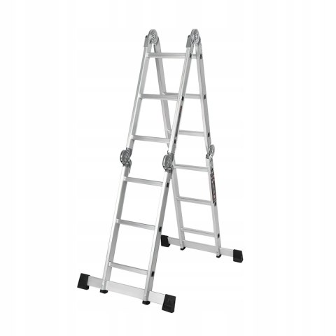 Drabina Składana Platforma Aluminiowa 4 X 3 346 CM MAX 150 KG Ktaft&Dele