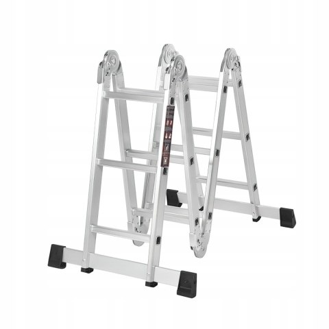 Drabina Składana Platforma Aluminiowa 4 X 3 346 CM MAX 150 KG Ktaft&Dele