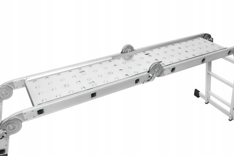Drabina Składana Platforma Aluminiowa 4 X 3 346 CM MAX 150 KG Ktaft&Dele