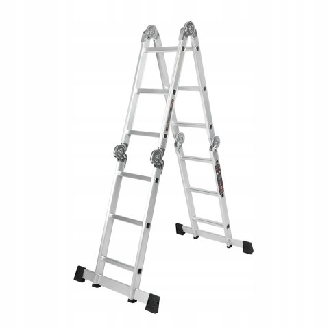 Drabina Składana Platforma Aluminiowa 4 X 3 346 CM MAX 150 KG Ktaft&Dele