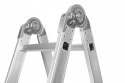 Drabina Składana Platforma Aluminiowa 4 X 3 346 CM MAX 150 KG Ktaft&Dele