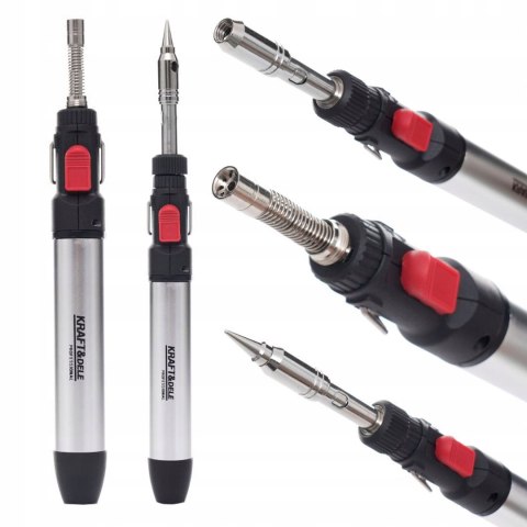 Lutownica Gazowa Propan Butan Mikropen 3w1 25-80W 15ml 1300°C Kraft&Dele
