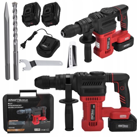 Młot Udarowy akumulatorowy z SDS+ 7,5J 4Ah 21V MOCNY na budowę do betonu