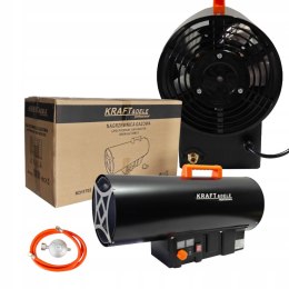 NAGRZEWNICA GAZOWA DMUCHAWA TERMOSTAT LCD DUŻA MOC 60kW + WĄŻ ORAZ REDUKTOR