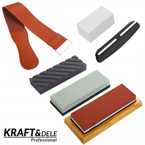 Osełka Kamienie Zestaw Kamieni do Ostrzenia Noży Kraft&Dele