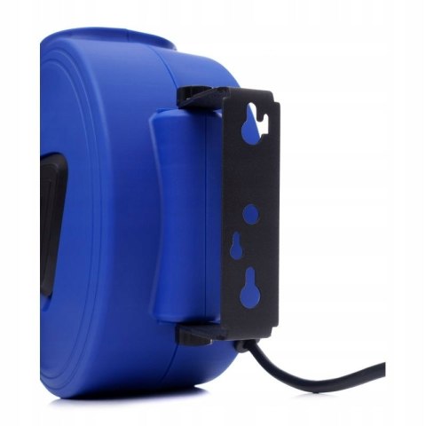 Przedłużacz Bębnowy Zwijany Automatyczny 15m na Ścianę Niebieski Kraft&Dele