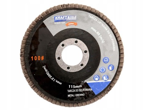 ŚCIERNICA LISTKOWA TARCZA LAMELKOWA 115 MM P120 10SZT KD964