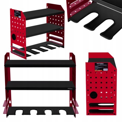 Solidny Organizer na Narzędzia Zawieszany 3 Poziomy 515x225x405 mm