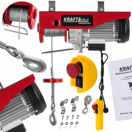 WYCIĄGARKA ELEKTRYCZNA WCIĄGARKA LINOWA 1300W 800KG PILOT STERUJĄCY KD1526