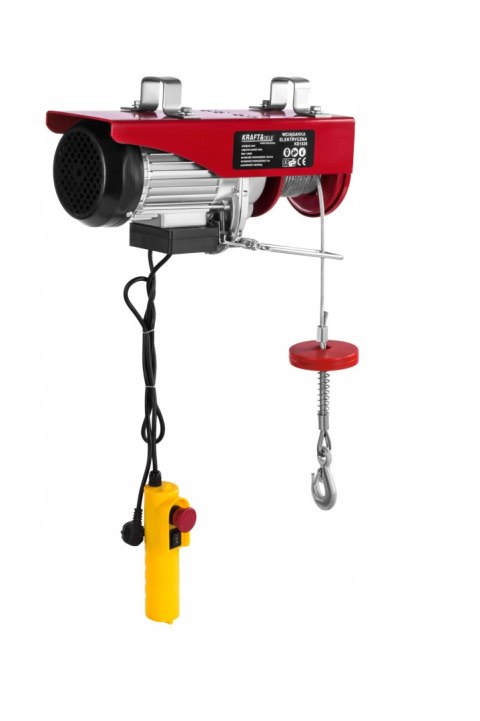 WYCIĄGARKA ELEKTRYCZNA WCIĄGARKA LINOWA 1300W 800KG PILOT STERUJĄCY KD1526