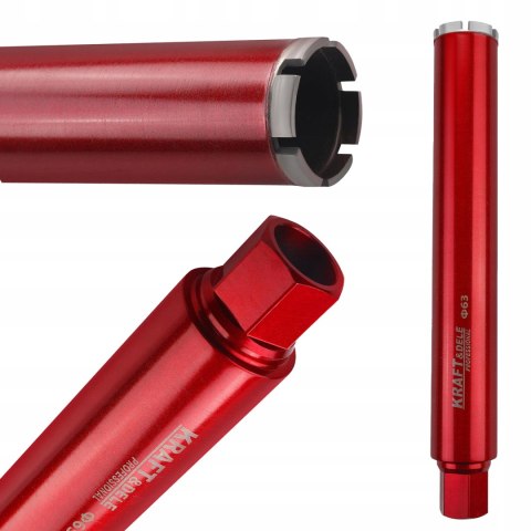 Wiertło Koronowe Diamentowe do Betonu Wiertnicy 63x450 mm Kraft&Dele