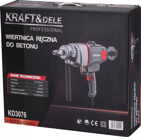 Wiertnica Betonu Ścian Otwornica Diamentowa z Chłodzeniem 2300W Kraft&Dele
