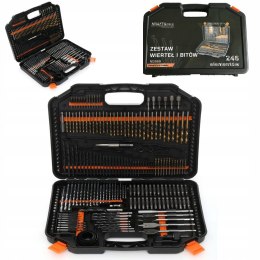 Zestaw Bitów i Wierteł Drewna Betonu Walizka Kraft&Dele 246 Elementów