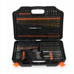 Zestaw Bitów i Wierteł Drewna Betonu Walizka Kraft&Dele 246 Elementów