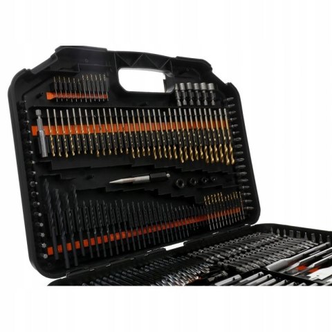 Zestaw Bitów i Wierteł Drewna Betonu Walizka Kraft&Dele 246 Elementów