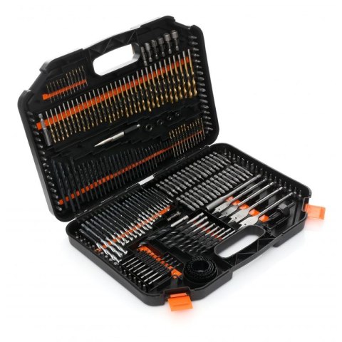 Zestaw Bitów i Wierteł Drewna Betonu Walizka Kraft&Dele 246 Elementów