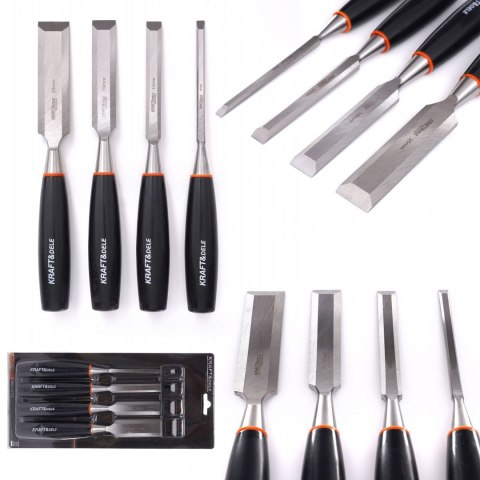 Zestaw Dłut Stolarskich 4 szt. 6, 12, 19, 25mm Kraft&Dele