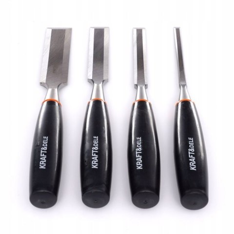 Zestaw Dłut Stolarskich 4 szt. 6, 12, 19, 25mm Kraft&Dele