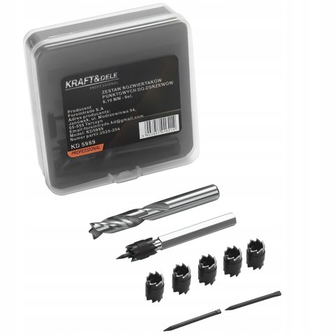 Zestaw Rozwiertaków Punktowych do Zgrzewów 9 Elementów Kraft&Dele