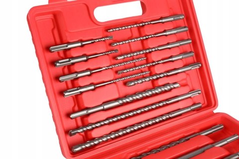 Zestaw Wierteł i Dłut 17 Elementów SDS+ Kraft&Dele