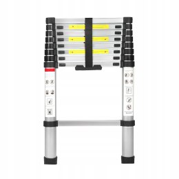 Drabina Składana Teleskopowa Aluminiowa 8 Stopni 2,6 m MAX 150KG Ktaft&Dele