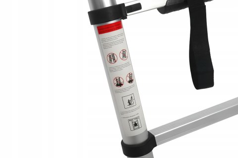 Drabina Składana Teleskopowa Aluminiowa 8 Stopni 2,6 m MAX 150KG Ktaft&Dele