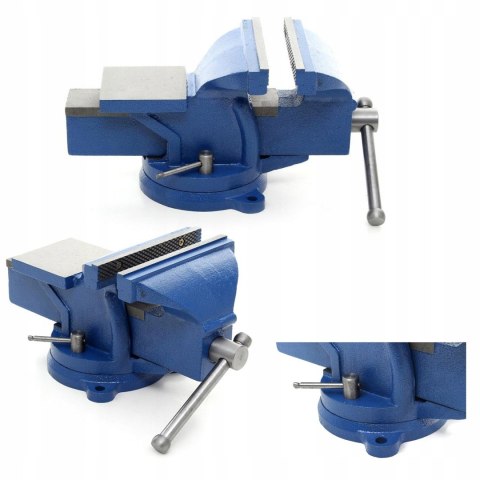 Imadło ślusarskie obrotowe Kraft&Dele 125 mm