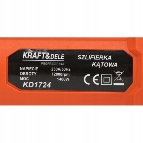 KRAFT SZLIFIERKA KĄTOWA DIAX KĄTÓWKA 125MM 1400W