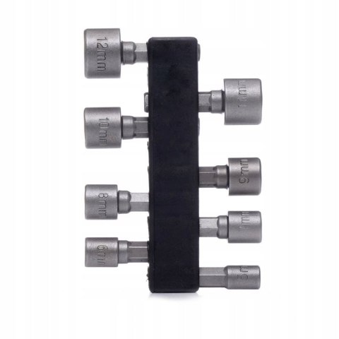 Nasadki do Wkrętarki Sześciokątne 8 Elementów 5-12 mm Kraft&Dele