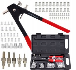 Nitownica Ręczna do Nitonakrętek M3-M8 Zestaw 106 Elementów Kraft&Dele