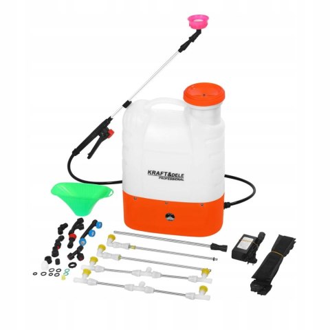 Opryskiwacz 16 l Akumulatorowy 12V 8Ah Lanca Kraft&Dele Zestaw XXL