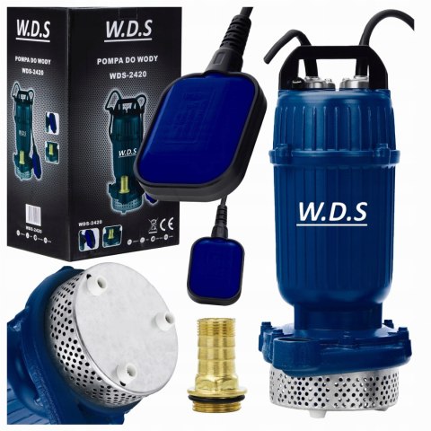 Pompa Zatapialna Wody Czystej Brudnej W.D.S. 2100W 2" 15.000 l/h + Pływak