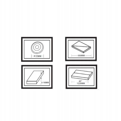 Profesjonalna Przecinarka do glazury 48" / 1200mm Kraft&Dele