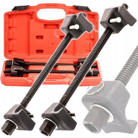 Ściągacze Sprężyn Samochodowych z Zabezpieczeniem Solidne 260 mm 2 Sztuki