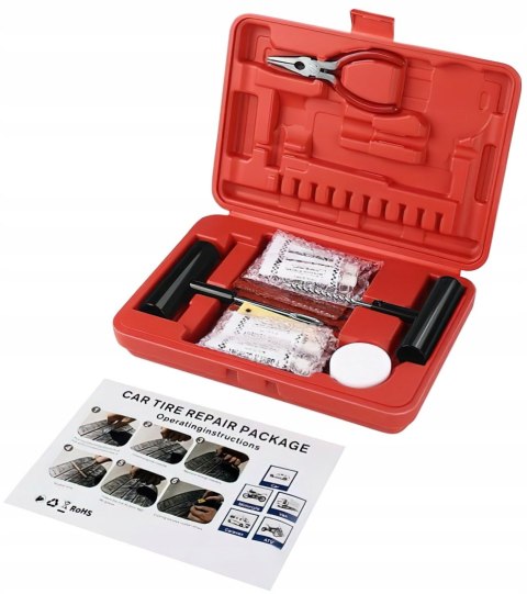 Uniwersalny Zestaw Wulkanizacyjny Naprawczy do Opon 58 Elementów Kraft&Dele