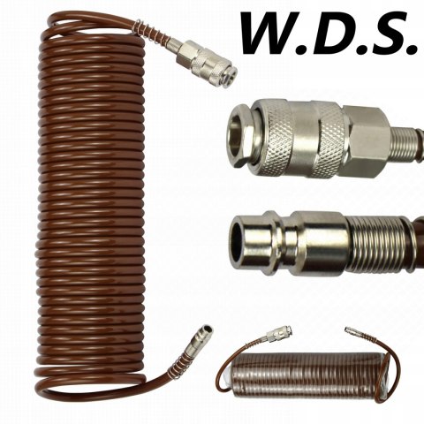 Wąż Spiralny Pneumatyczny do Kompresora 5x8 mm 15 m 8 Bar Kraft&Dele