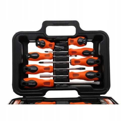 ZESTAW ŚRUBOKRĘTÓW I BITÓW 58 ELEMENTÓW WALIZKA KD10903