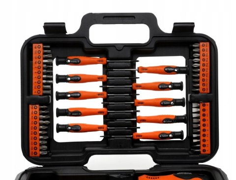 ZESTAW ŚRUBOKRĘTÓW I BITÓW 58 ELEMENTÓW WALIZKA KD10903