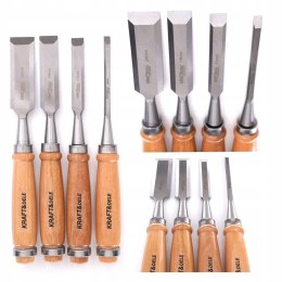 Zestaw Dłut Stolarskich 4 szt. 6, 12, 18, 24mm Kraft&Dele