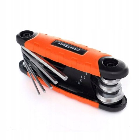 Zestaw Imbusów Składanych 8 sztuk elementów HEX Kraft&Dele KD11934