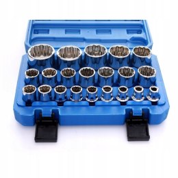 Zestaw Nasadek 12-kątnych 21sztuk Kraft&Dele