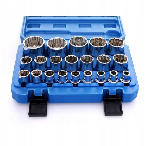 Zestaw Nasadek 12-kątnych 21sztuk Kraft&Dele