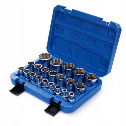 Zestaw Nasadek 12-kątnych 21sztuk Kraft&Dele