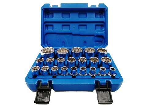 Zestaw Nasadek 12-kątnych 21sztuk Kraft&Dele