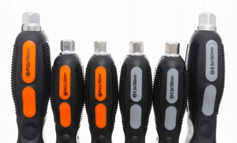 Zestaw Wkrętaków Śrubokrętów do Podbijania Śrubokręty Ślusarskie 6 Sztuk