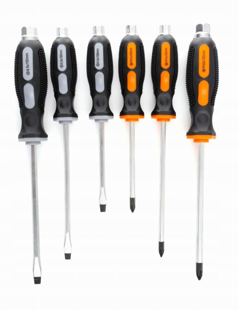 Zestaw Wkrętaków Śrubokrętów do Podbijania Śrubokręty Ślusarskie 6 Sztuk